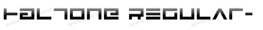 HALTONE Regular字体转换